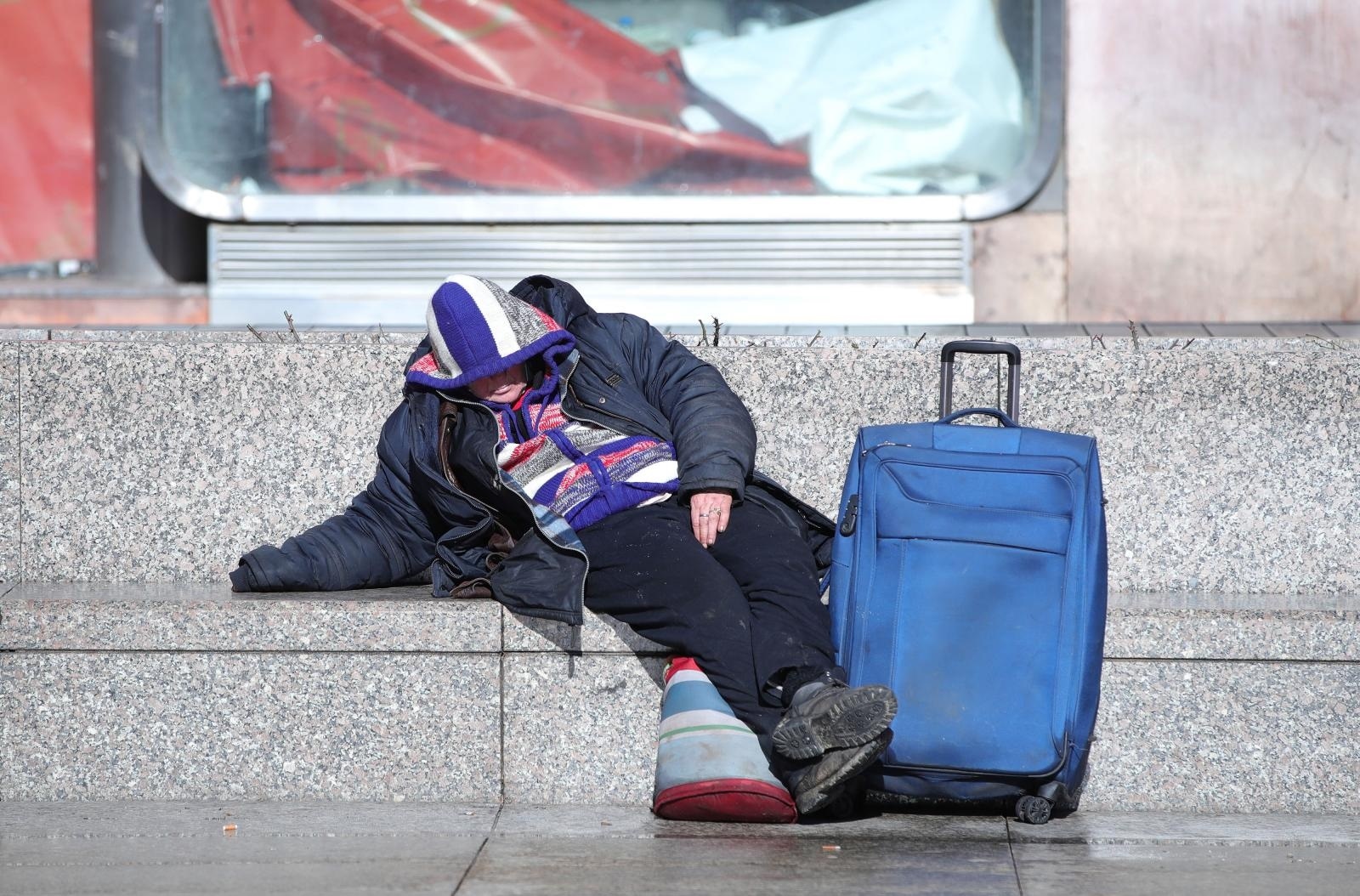 08.02.2021., Zagreb - Srediste grada. Suncani trenutak na glavnom gradskom trgu. Gradska svakodnevica u sredistu grada u doba pandemije korona virusa. Photo: Sanjin Strukic/PIXSELL