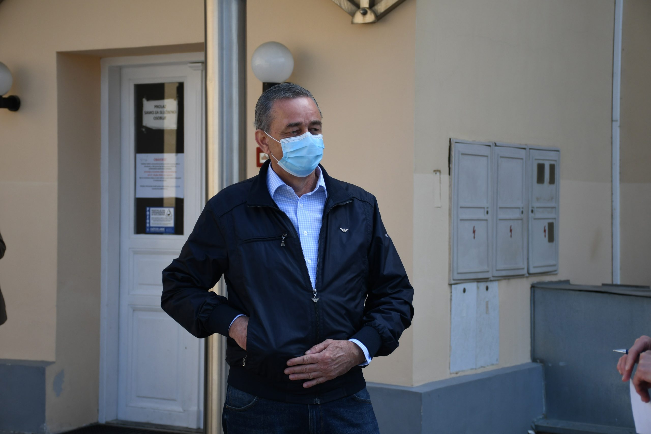11.04.2020., Koprivnica - Na konferenciji za medije Kriznog stozera civilne zastite Koprivnicko-krizevacke zupanije istaknuto je kako je na podrucju zupanije novih troje zarazenih koronavirusom, dakle ukupno 23 osobe. Medju novih troje, dvoje je iz Doma za starije i nemocne osobe u Koprivnici, medjutim tijekom dana se ocekuje nalaz jos 30 osoba, 10 sticenika i 20 djelatnika koji su podvrgnuti testu. Darko Koren, zupan koprivnicko-krizevacke zupanije. 
Photo:Damir Spehar/PIXSELL
