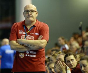 11.11.2018., Sportska dvorana Gimnazije Frana Galovica, Koprivnica - 5. kolo, skupine C, EHF Lige prvakinja, RK Podravka Vegeta - Thuringer HC. Trener Podravke Zlatko Saracevic.
Photo: Vjeran Zganec Rogulja/PIXSELL