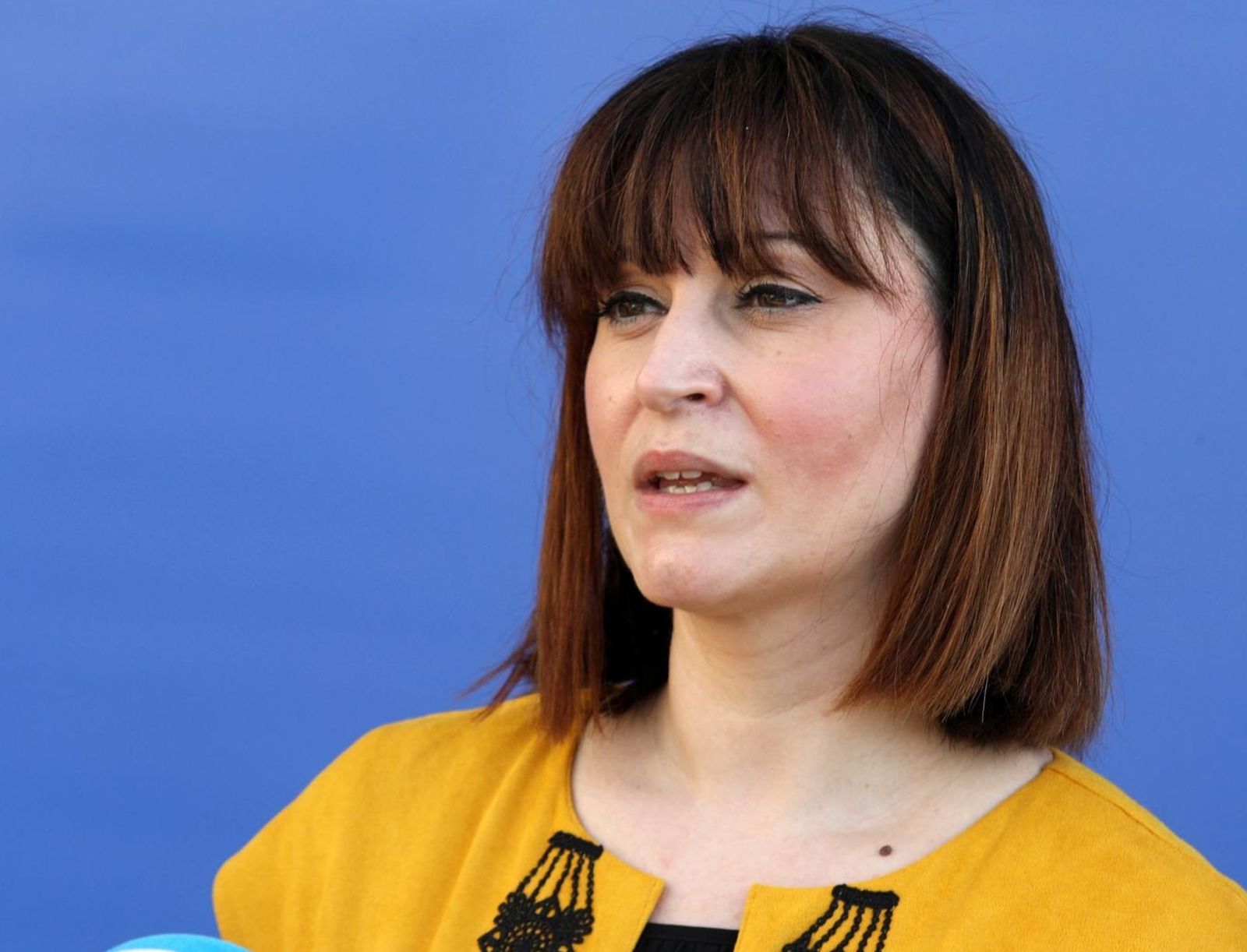 11.12.2020., Sibenik - Sibenik je posjetila ministrica regionalnog razvoja i fondova Europske unije Natasa Tramisak. Ministrica je sa zupanom Goranom Paukom odrzala sastanak na temu Razvojnog sporazuma za jadransku Hrvatsku.nakon sastanka oboje su dali izjavu za medije.
Photo: Dusko Jaramaz/PIXSELL