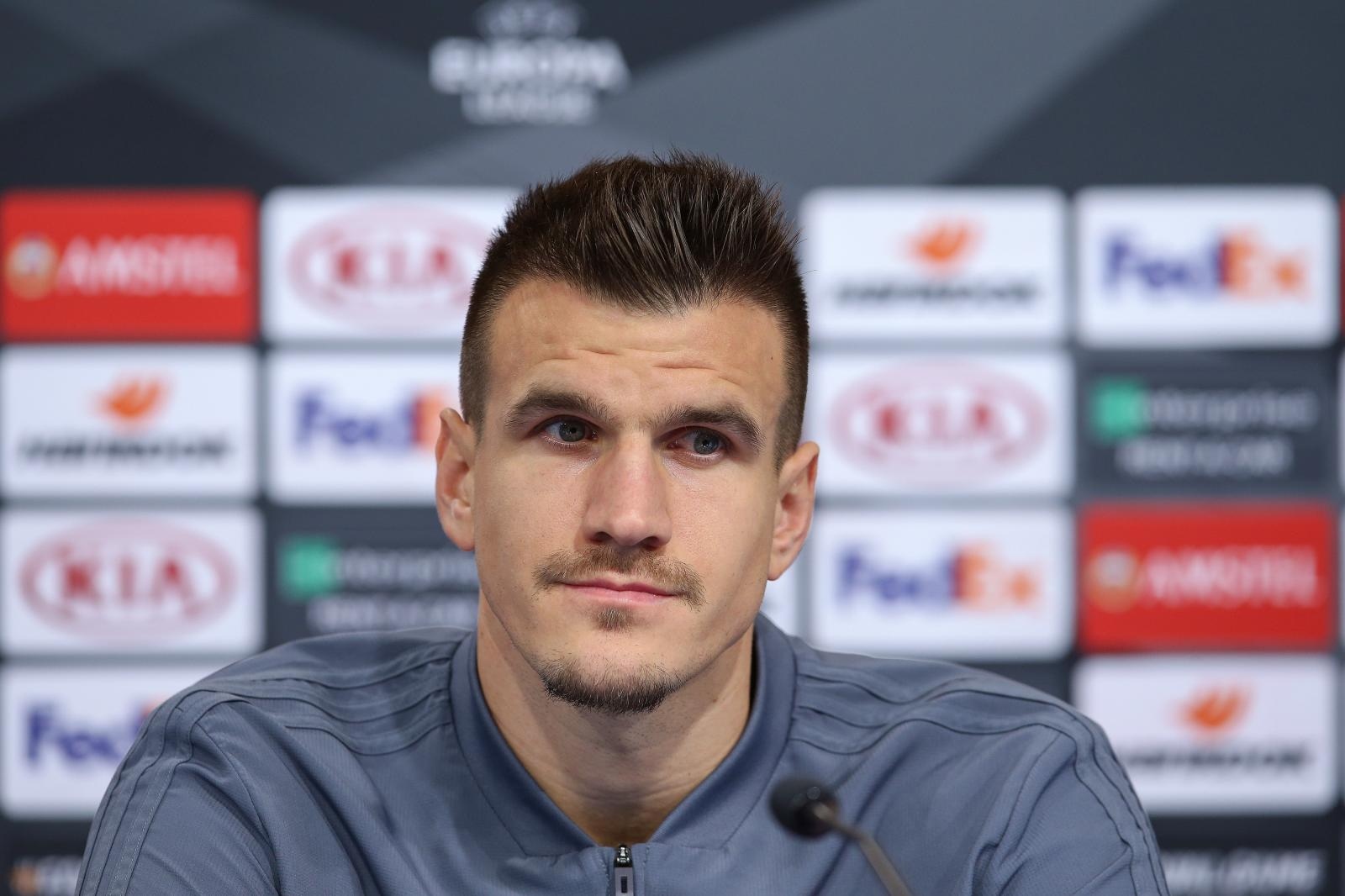 Zagreb: Konferencija za medije RSC Anderlecht prije utakmice s GNK Dinamo 12.12.2018., Stadion Maksimir, Zagreb - Konferencija za medije RSC Anderlecht uoci utakmice 6. kola, skupine D, UEFA Europa lige: GNK Dinamo - RSC Anderlecht.  Ivan Santini. 
Photo: Luka Stanzl/PIXSELL