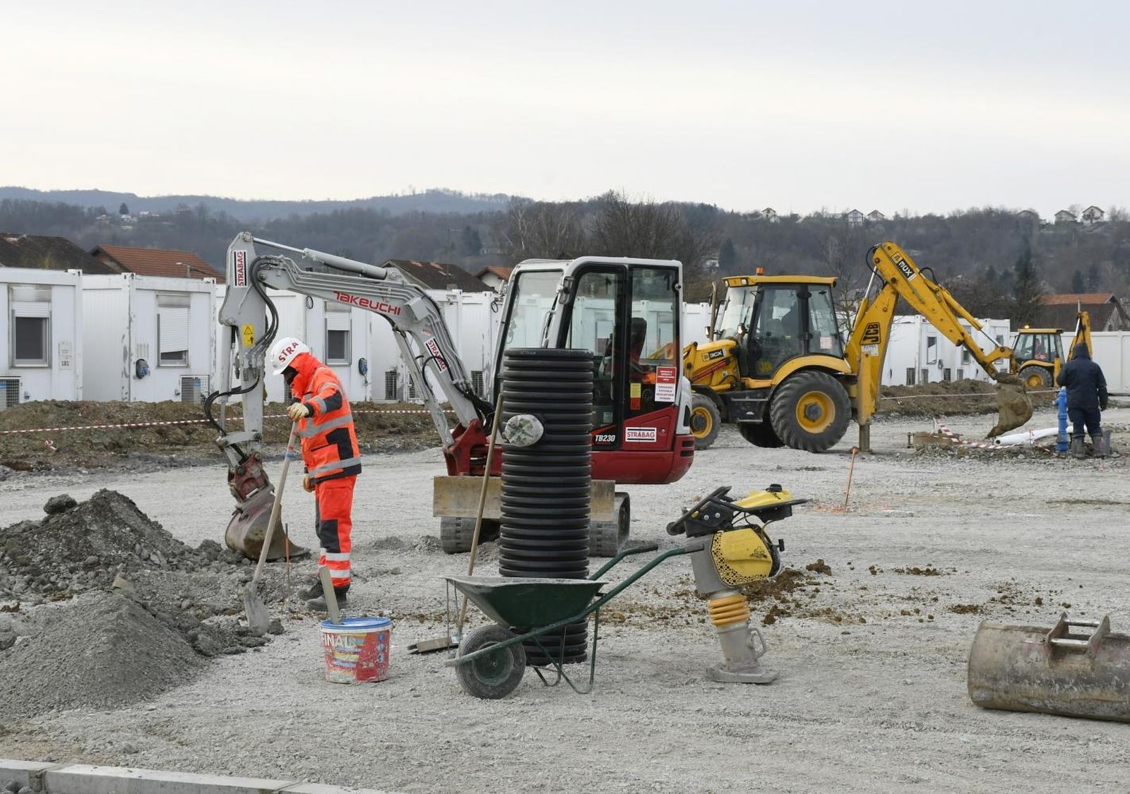 13.02.2020., Petrinja - Prva 23 kontejnera u kontejnerskom naselju na Sajmistu u potpunosti su spremni za prijem stanara. Photo: Nikola Cutuk/PIXSELL