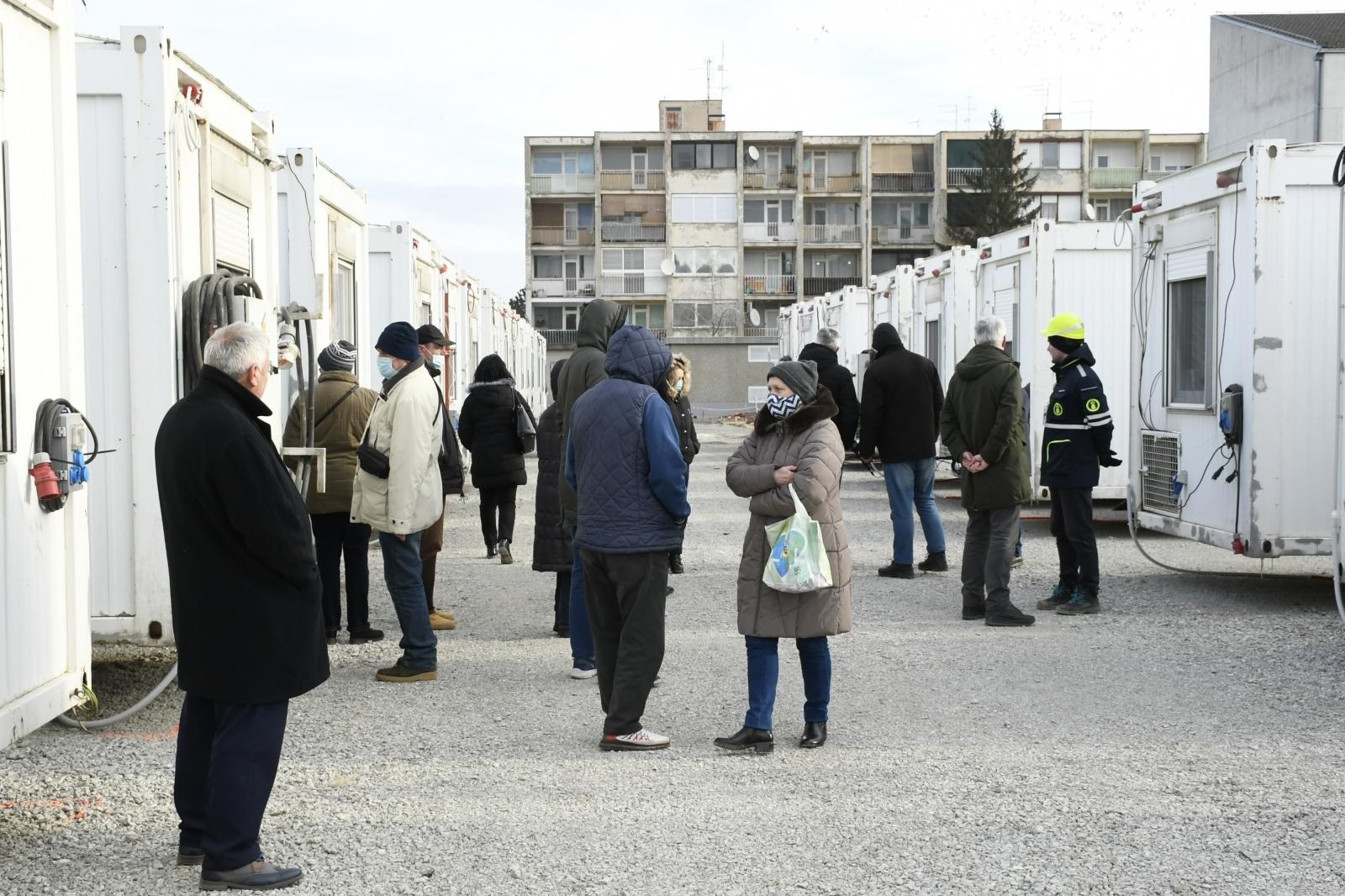 13.02.2020., Petrinja - Prva 23 kontejnera u kontejnerskom naselju na Sajmistu u potpunosti su spremni za prijem stanara. Photo: Nikola Cutuk/PIXSELL