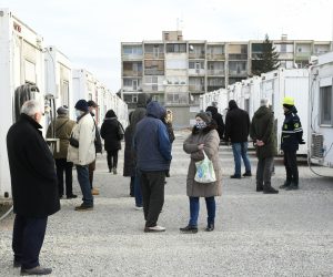 13.02.2020., Petrinja - Prva 23 kontejnera u kontejnerskom naselju na Sajmistu u potpunosti su spremni za prijem stanara. Photo: Nikola Cutuk/PIXSELL