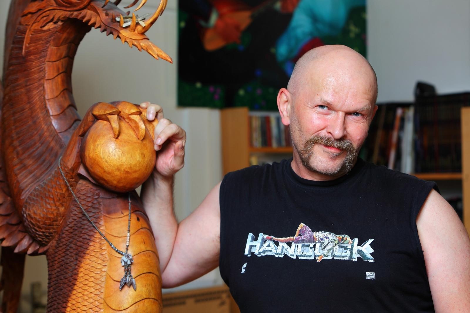 13.08.2013., Zagreb - Igor Kordej, ilustrator i crtac stripova. 
Photo: Tomislav Miletic/PIXSELL