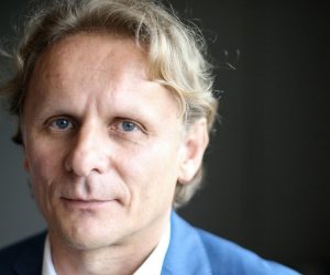 15.05.2017., Zagreb - Konferencija za medije pod nazivom Stop plagiranju u Hrvatskoj. 
Ivan Djikic, hrvatski znanstvenik i profesor s Goethe Universitata u Frankfurtu u Njemackoj.  
Photo: Petar Glebov/PIXSELL