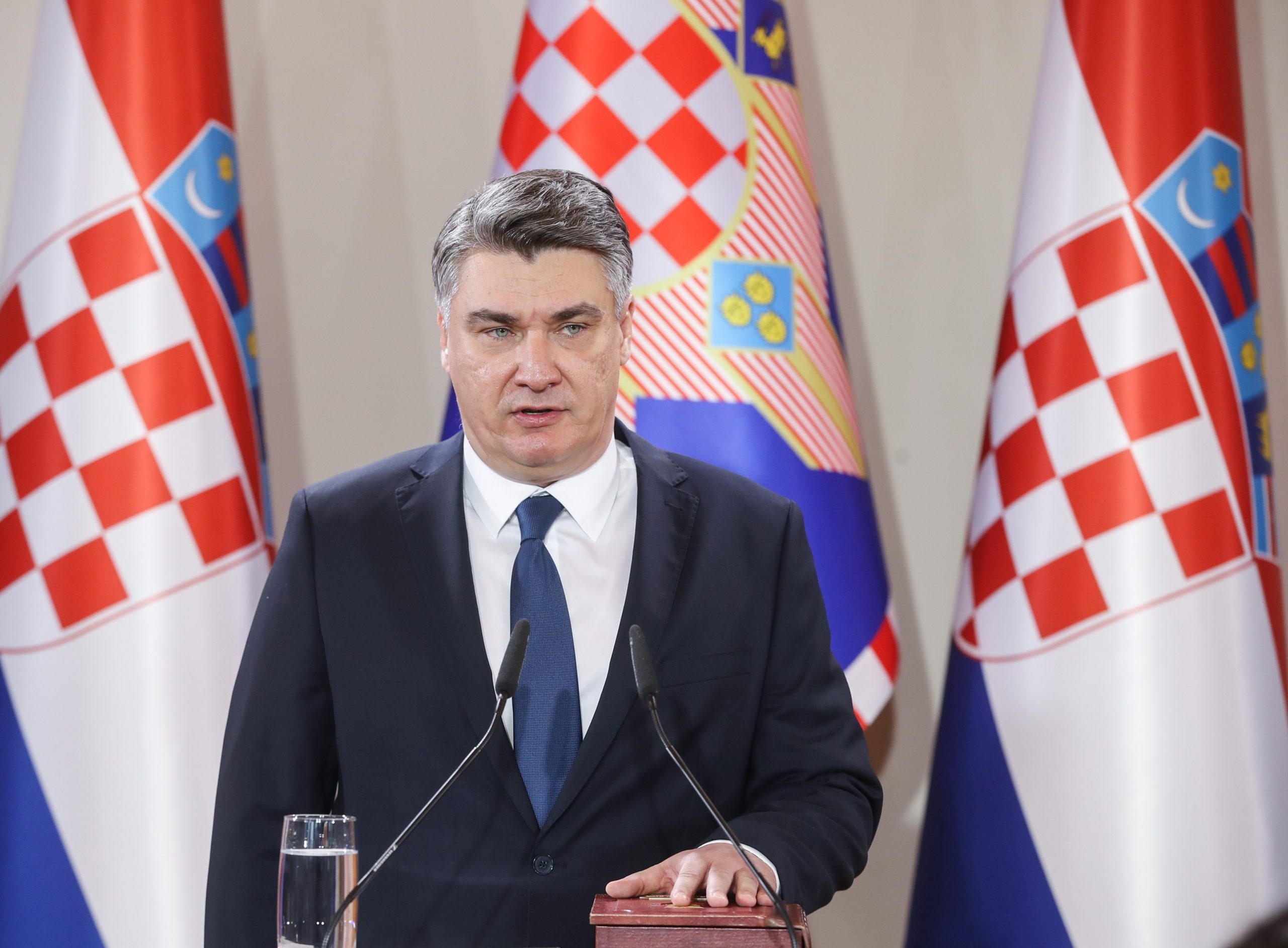 18.02.2020., Zagreb - Svecana ceremonija inauguracije izabranog predsjednika Republike Hrvatske Zorana Milanovica.   

Photo: Damir Sencar/HINA/POOL/PIXSELL