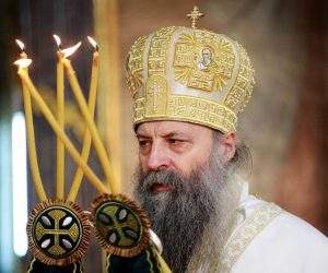 19, February, 2021, Belgrade - The liturgy at which the solemn act of enthronement of His Holiness Porfirije in the holiest throne of the Archbishop of Pec, Metropolitan of Belgrade and Karlovac and Patriarch of Serbia was performed was served in the Cathedral. Serbian Patriarch Porfirije. Photo: Milos Tesic/ATAImages

19, februar, 2021, Beograd  - Liturgija na kojoj je izvrsen svecani cin ustolicenja Njegove Svetosti Porfirija u najsvetiji tron Arhiepiskopa peckog, mitropolita beogradsko-karlovackog i patrijarha srpskog sluzena je u Sabornoj crkvi. Photo: Milos Tesic/ATAImages