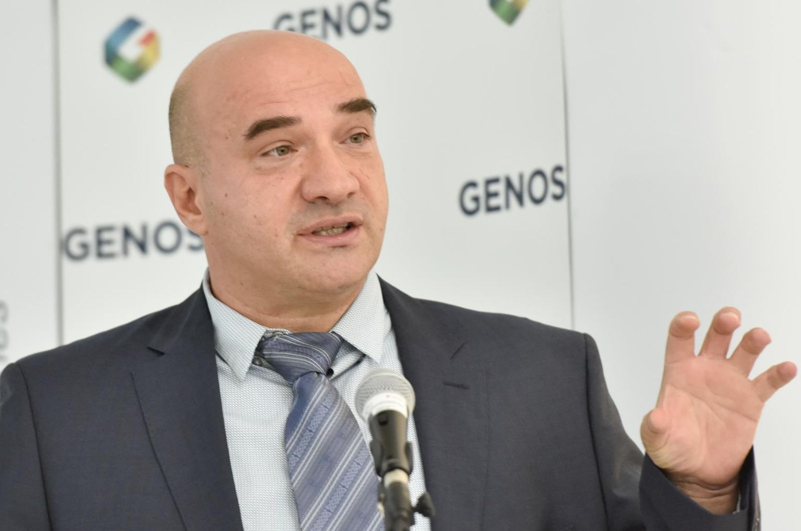 Zagreb: Istraživački institut Genos predstavio globalni Human Glycome projek 19.10.2018., Zagreb - U dvorani za sastanke BICRO - Biocentra odrzana je konferencija za medije istrazivackog instituta Genos na kojoj je predstavljen globalni Human Glycome projekt. O projektu su govorili Gordan Lauc direktor projekta, te Tome Anticic i Dragan Primorac.
Photo: Davorin Visnjic/PIXSELL