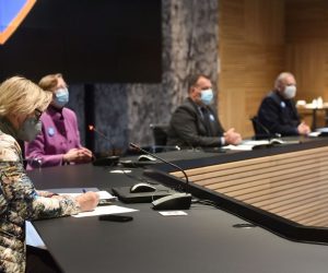 i20.01.2021.,Zagreb - U Nacionalnoj i sveucilisnoj knjiznici odrzana je konferencija za medije Nacionalnog stozera civilne zastite. Pomocnica ministra zdravstva Vera Katalinic Jankovic Photo: Davorin Visnjic/PIXSELL