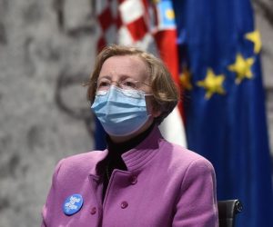 i20.01.2021.,Zagreb - U Nacionalnoj i sveucilisnoj knjiznici odrzana je konferencija za medije Nacionalnog stozera civilne zastite. Ravnateljica Klinike za infektivne bolesti "Dr. Fran Mihaljevic" Alemka Markoti Photo: Davorin Visnjic/PIXSELL
