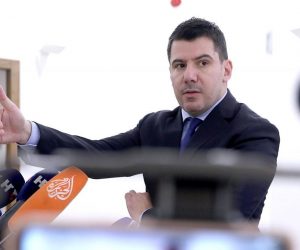 20.1.2021, Zagreb - Nikola Grmoja iz Mosta na konferenciji za medije u Saboru govorio je o izmjenama zakona o obnovi. Photo: Patrik Macek/PIXSELL