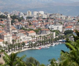 20.07.2015., Split - Pogled s Marjana na grad Split o okolicu.  Photo: Petar Glebov/PIXSELL
