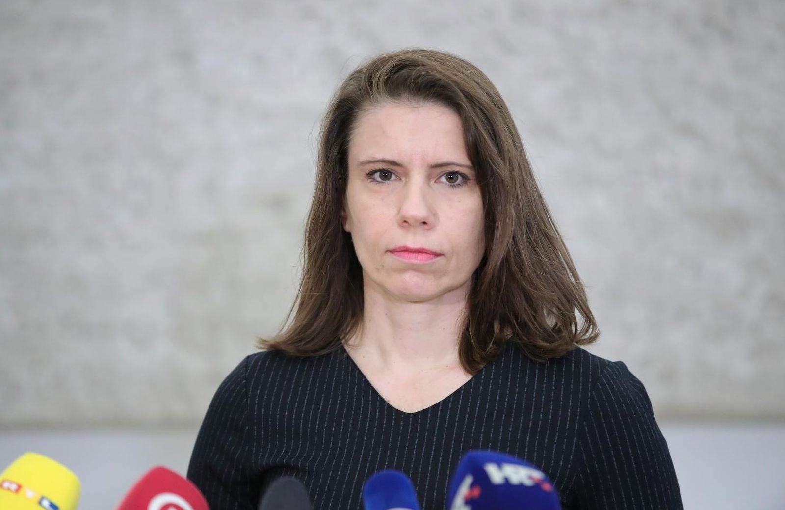 21.01.2021., Zagreb - Katarina Peovic u Saboru je dala  izjavu za medije.Photo: Sanjin Strukic/PIXSELL