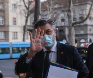 22.02.2021., Zagreb - Zajednicka sjednica Predsjednistva i Nacionalnog vijeca HDZ-a putem video linka. Andrej Plenkovic. 
Photo: Tomislav Miletic/PIXSEL