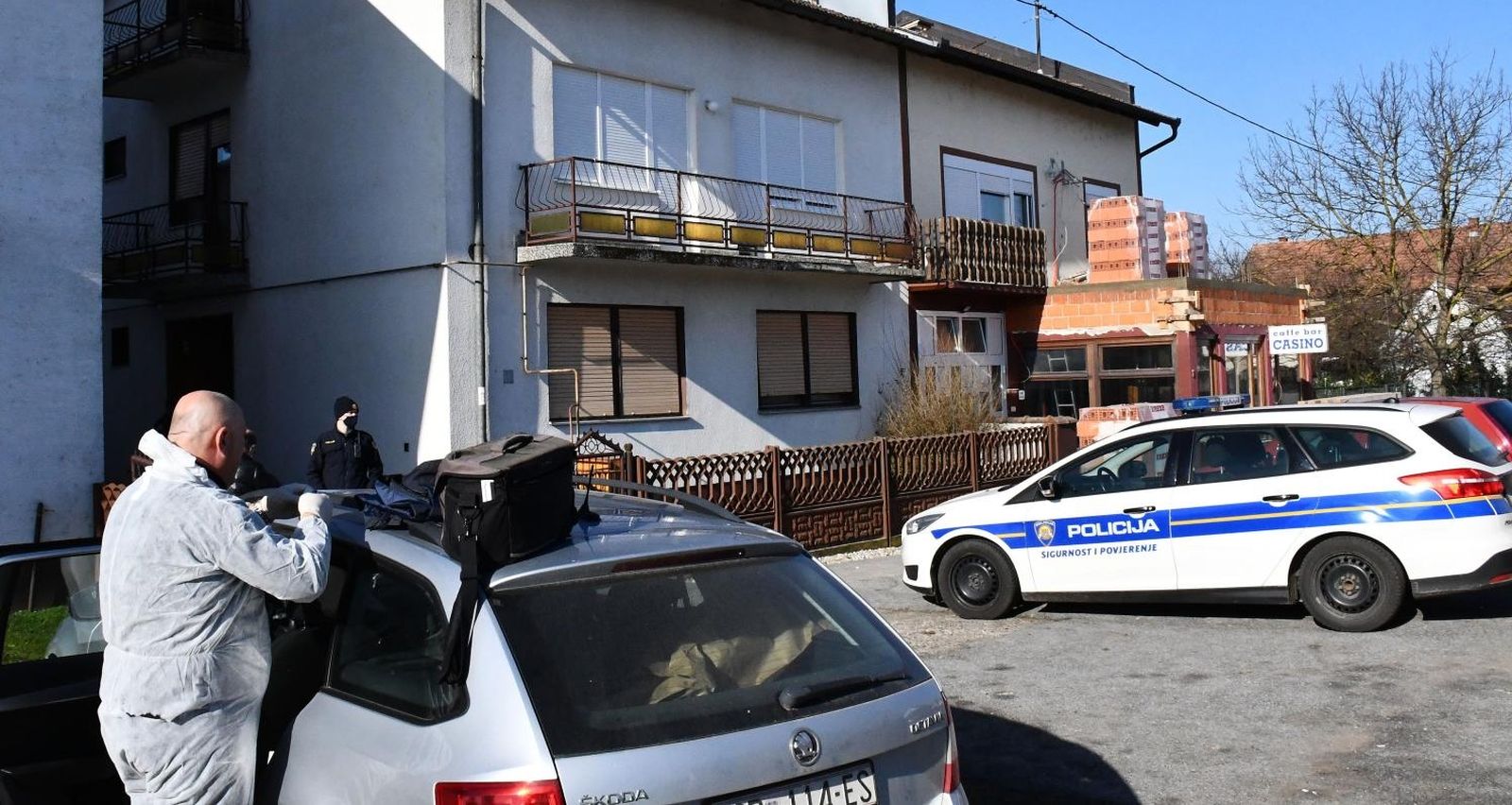 23.02.2021., Ruscica - U obiteljskoj kuci u Ruscici pokraj Slavonskog Broda dogodilo se ubojstvo, sin je navodno ubio oca. U tijeku je ocevid.
Photo: Ivica Galovic/PIXSELL