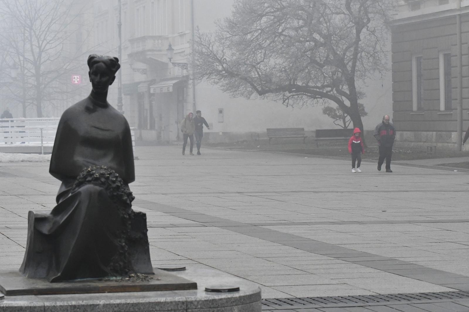 24.01.2020., Slavonski Brod - Zabrinjavajuce visoke koncentracije zagadjenja zraka u Slavonskom Brodu traju kontinuirano gotovo 30 sati. Vrijednosti su oznacene "ljubicasto" sto oznacava vrijednost - ekstremno oneciscen, isticu danas iz Eko integrala, slavonskobrodske Udruge za zastitu okolisa, zraka, vode i tla, te prirode u gradu Slavonskom Brodu i Brodsko-posavskoj zupaniji. Prema mjerenjima Europske agencije za zastitu okolisa od 23. sijecnja od 6 00 sati, do danas do 11 00 sati, dakle gotovo 30 sati Brodjani su izlozeni ekstremno oneciscenom zraku. 
Photo: Ivica Galovic/PIXSELL