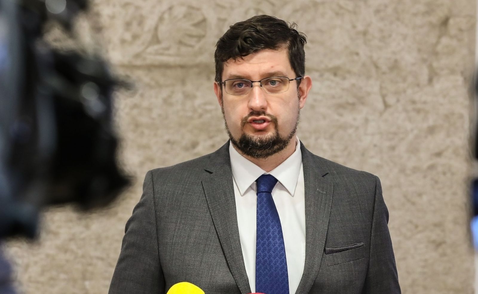 27.01.2021., Zagreb - Konferencija  za medije Kluba zastupnika HNS-a na temu o odrzivom modelu funkcioniranja Hrvatske gospodarske komore. 
Photo: Jurica Galoic/PIXSELL