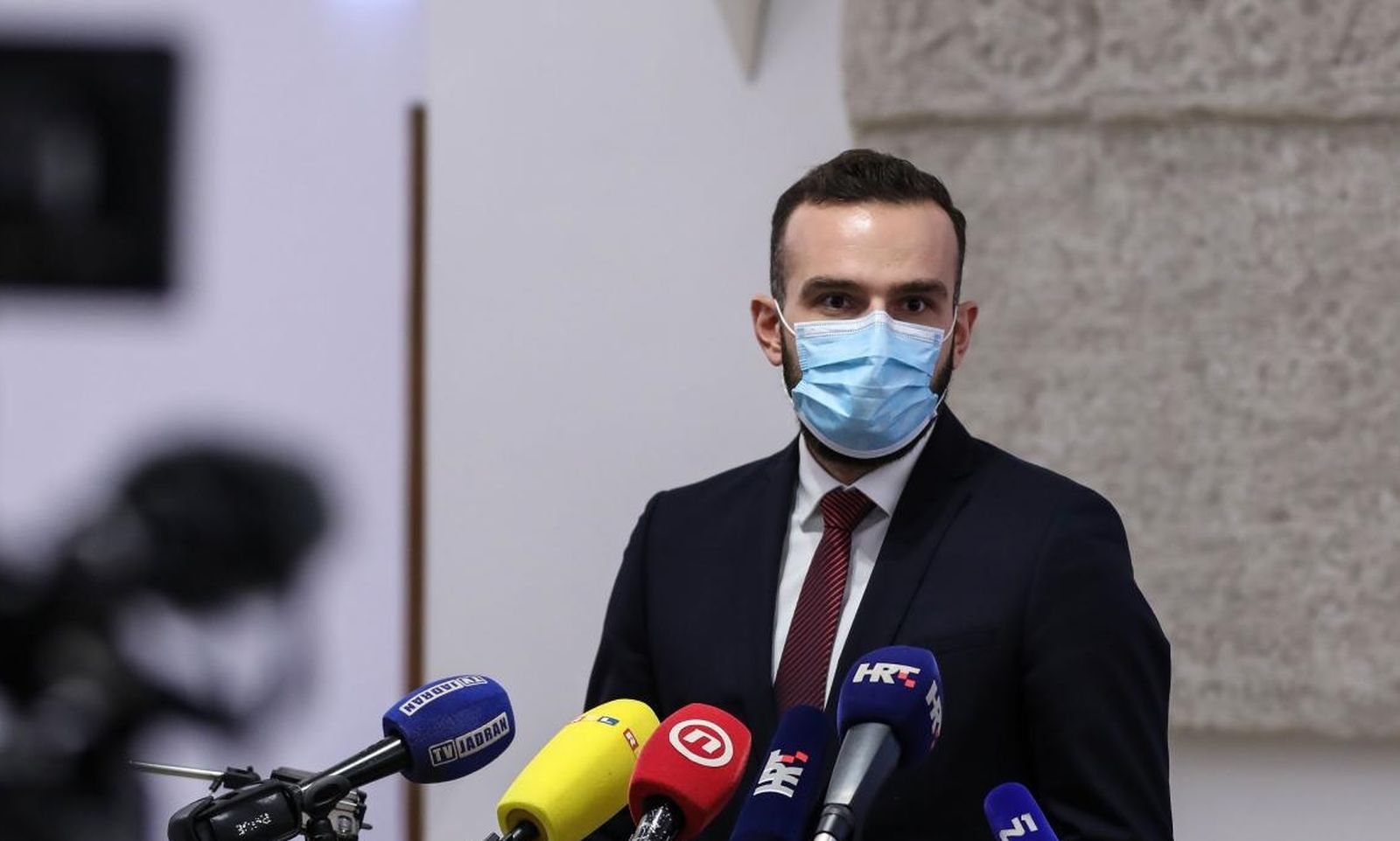 27.01.2021,Zagreb - Ministar Josip Aladrovic za novinare se osvrnuo na tekuca politicka  pitanja.
Photo: Jurica Galoic/PIXSELL