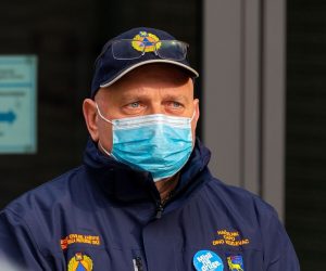 27.01.2021., Pula - Konferencija za novinare na temu "Povoljna epidemioloska situacija na podrucju Istarske zupanije". Nacelnik Stozera civilne zastite Istarske zupanije Dino Kozlevac. 
Photo: Srecko Niketic/PIXSELL