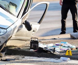 27.07.2020., Zagreb - Prometa nesreca dva automobila na krizanju Juzne i  Branimirove ulice. Policijski ocevid je u tijeku. 
Photo: Luka Stanzl/PIXSELL