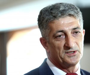 28.08.2017., Zagreb - Tematska konferencija Proces ekshumacije i identifikacije nestalih osoba/lica na podrucju Republike Hrvatske Regionalne koordinacije udruzenja obitelji nestalih osoba/lica s podrucja bivse Jugoslavije u hotelu Dubrovnik. Izjava za medije pomocnika ministra branitelja Stjepana Sucica.  
Photo: Sanjin Strukic/PIXSELL