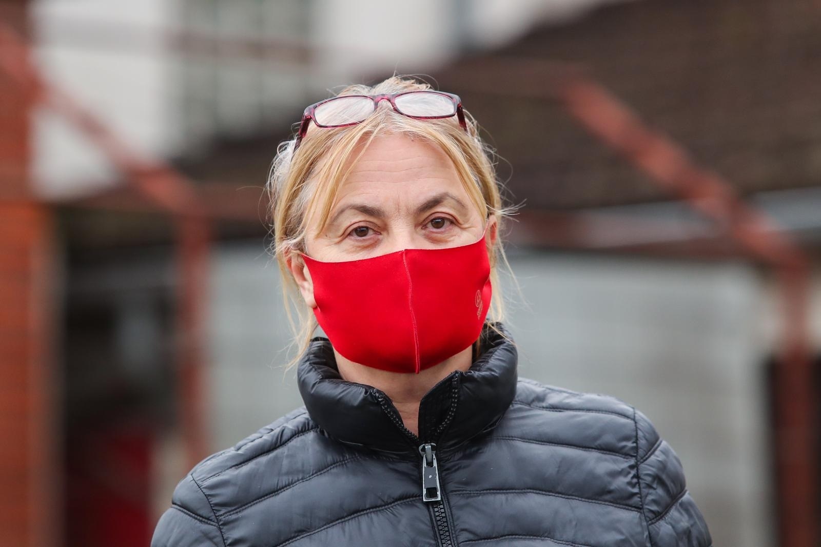 28.12.2020., Glina- Posljedice jutarnjeg potresa vidljive na kucama gradjana. Zamjenica gradonacelnika Gline Branka Baksic Mitic. 
Photo: Luka Stanzl/PIXSELL