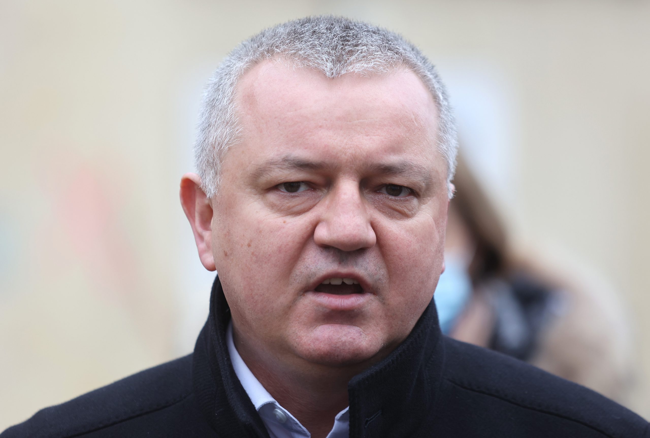 29.01.2021., Petrinja - Na Trgu Dr. Franje Tudjmana u Petrinji sastali su se ministar Darko Horvat i direktorica Svjetske banke za Hrvatsku i Sloveniju Elisabetta Capannelli.Photo: Marko Prpic/PIXSELL