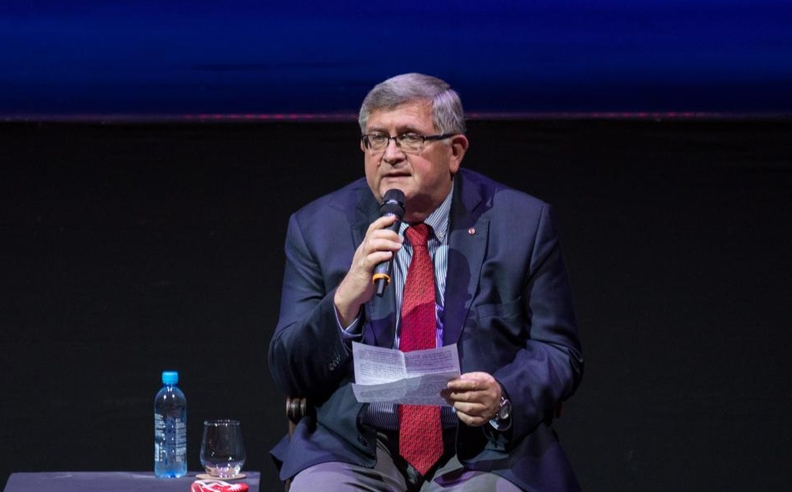29.01.2021., Rijeka - U HNK "Ivan pl Zajc" odrzana je komemoracija za glumicu Miru Furlan. Graodnacelnik Rijeke Vojko Obersnel Photo: Nel Pavletic/PIXSELL