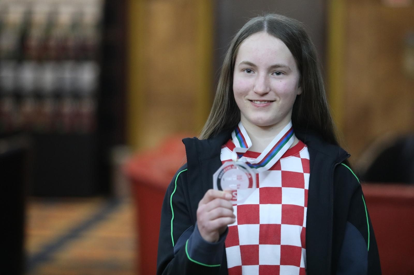 29.02.2020., Zagreb - U hotelu Holiday odrzana je svecanost dodjele priznanja sudionicima finala World Para Alpine Skiing Europa CUP-a. Lucija Smetisko. 
Photo: Borna Filic/PIXSELL