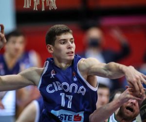 31.01.2021., Kosarkaski centar Drazen Petrovic, Zagreb - ABA liga, 17. kolo, KK Cibona - KK Krka. Roko Prkacin. 
Photo: Luka Stanzl/PIXSELL