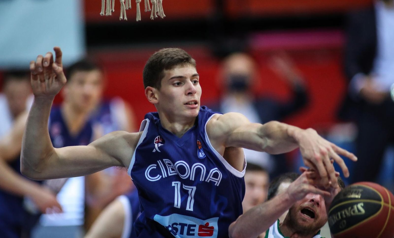 31.01.2021., Kosarkaski centar Drazen Petrovic, Zagreb - ABA liga, 17. kolo, KK Cibona - KK Krka. Roko Prkacin. 
Photo: Luka Stanzl/PIXSELL