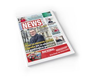 Magazine cover cut out on white Mockup