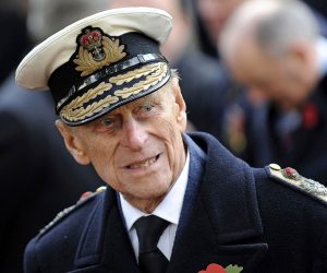 epa09044682 (FILE) - Britain's Prince Philip, the Duke of Edinburgh meets war veterans at the field of remembrance at Westminster Abbey in London, Britain, 08 November 2012 (reissued 01 March 2020). Prince Philip has been transferred to St Bartholomew's Hospital in London on 01 March 2021 to treat an infection and a pre-existing heart condition, Buckingham Palace said. The British royal was admitted to King Edward VII's hospital on 16 February 2021 as a precautionary measure after feeling unwell.  EPA/ANDY RAIN