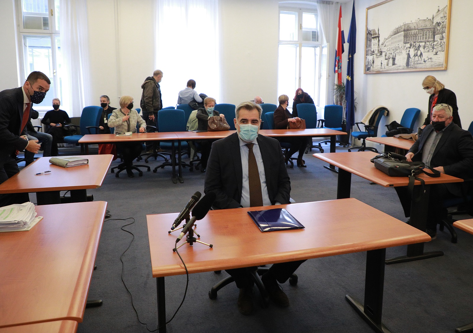 Zagreb, 10.03.2021. - Bivši predsjednik Hrvatske gospodarske komore (HGK) Nadan Vidošević trebao bi na zagrebačkom Županijskom sudu iznijeti obranu u aferi "Remorker" u kojoj je optužen zbog izvlačenja novca iz institucije u kojoj je godinama bio na čelu.foto HINA/ Tomislav PAVLEK/ tp