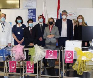 Zagreb, 12.03.2021 -Humanitarna organizacija QATAR CHARITY-DOHA, preko Veleposlanstva drave Katar u Zagrebu uruèila je doniranu medicinsku opremu u vrijednosti 95.817,00 EUR Klinici za enske bolesti i porode KBC-a Zagreb. foto HINA/ KBC Zagreb/ ik