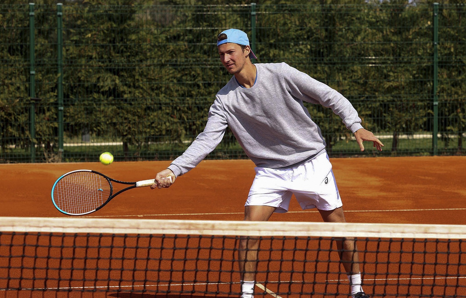Zadar, 19.03.2021. - Konferencija za medije povodom održavanja teniskog turnira Zadar Open iz kategorije ATP Challenger 80, na igralištima Falkensteiner Resorta Punta Skala u Petrčanima. Na slici Frane Ninčević. 
foto HINA/ Zvonko KUCELIN/ ml