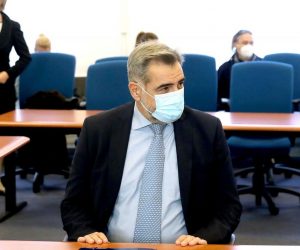 02.03.2021., Zagreb - Nadan Vidosevic na danasnjem rocistu pred Zupanijskim sudom poceo je s iznosenjem obrane.
Photo: Patrik Macek/PIXSELL