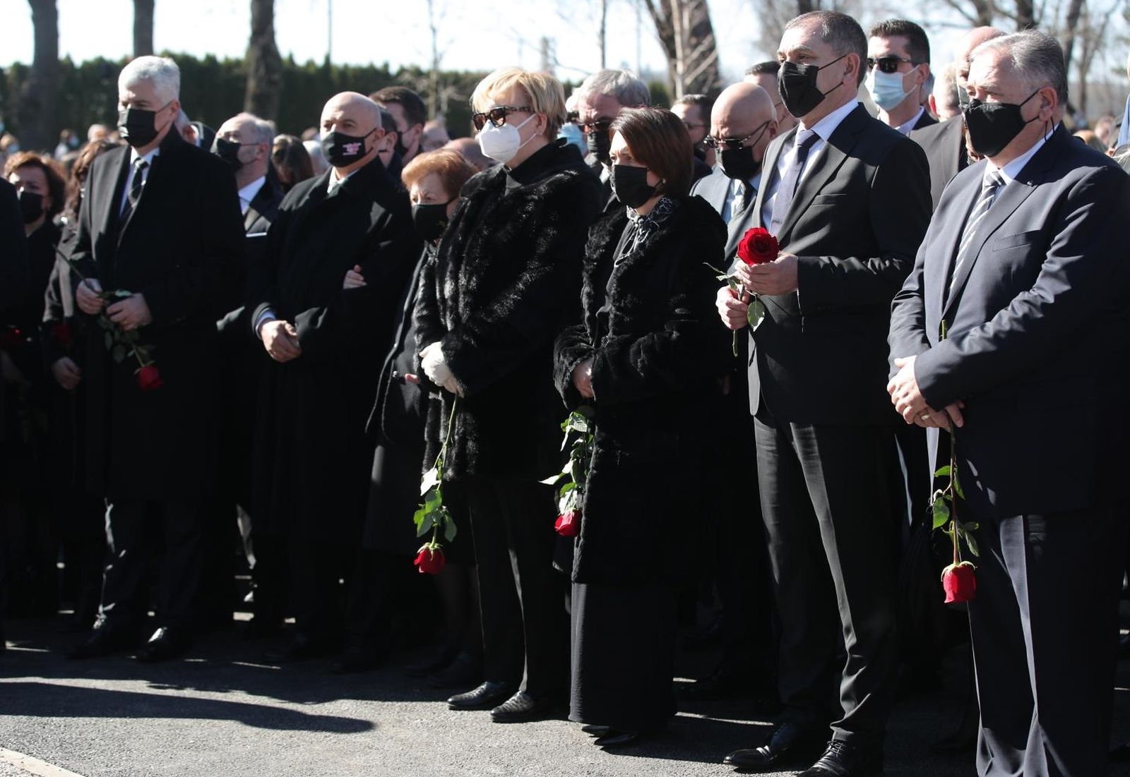 03.03.2021., Zagreb - Posljednji ispracaj gradonacelnika Milana Bandica na groblju Mirogoj. Photo: Goran Stanzl/PIXSELL