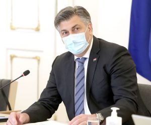 05.03.2021., Zagreb - U Banskim dvorima predstavljena je uz nazocnost premijera Plenkovica prva faza arheoloskih istrazivanja u sjevernom dijelu dvorista vezanih za obnovu zgrade. 
Photo: Patrik Macek/PIXSELL