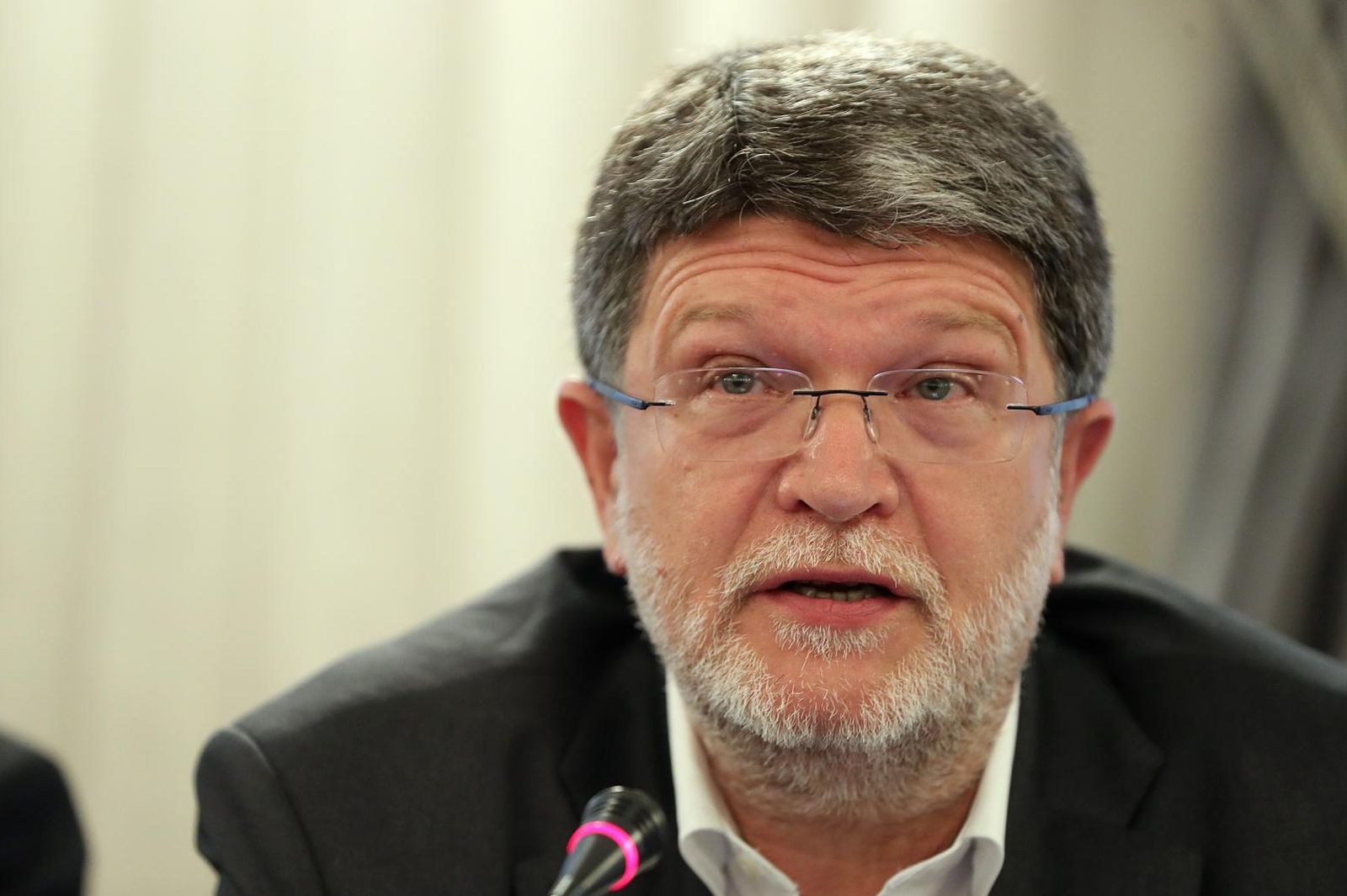 05.06.2019., Zagreb - Predstavljanje knjiga Nacionalna sigurnost Mirka Bilandzica i Drzavni terorizam Danijele Lucic u HND-u. Tonino Picula. 
Photo: Goran Stanzl/PIXSELL