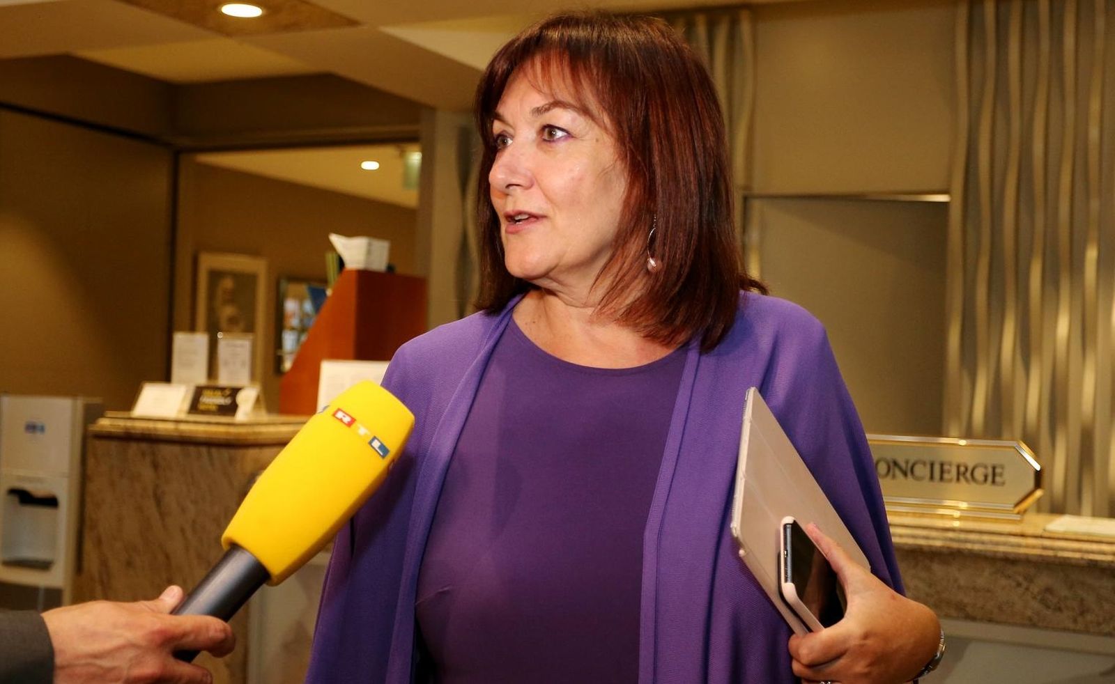06.07.2020.,Zagreb - Hotel Westin, Zajednicka sjednica Predsjednistva i Nacionalnog vijeca HDZ-a. Dubravka Suica
Photo: Dalibor Urukalovic/PIXSELL