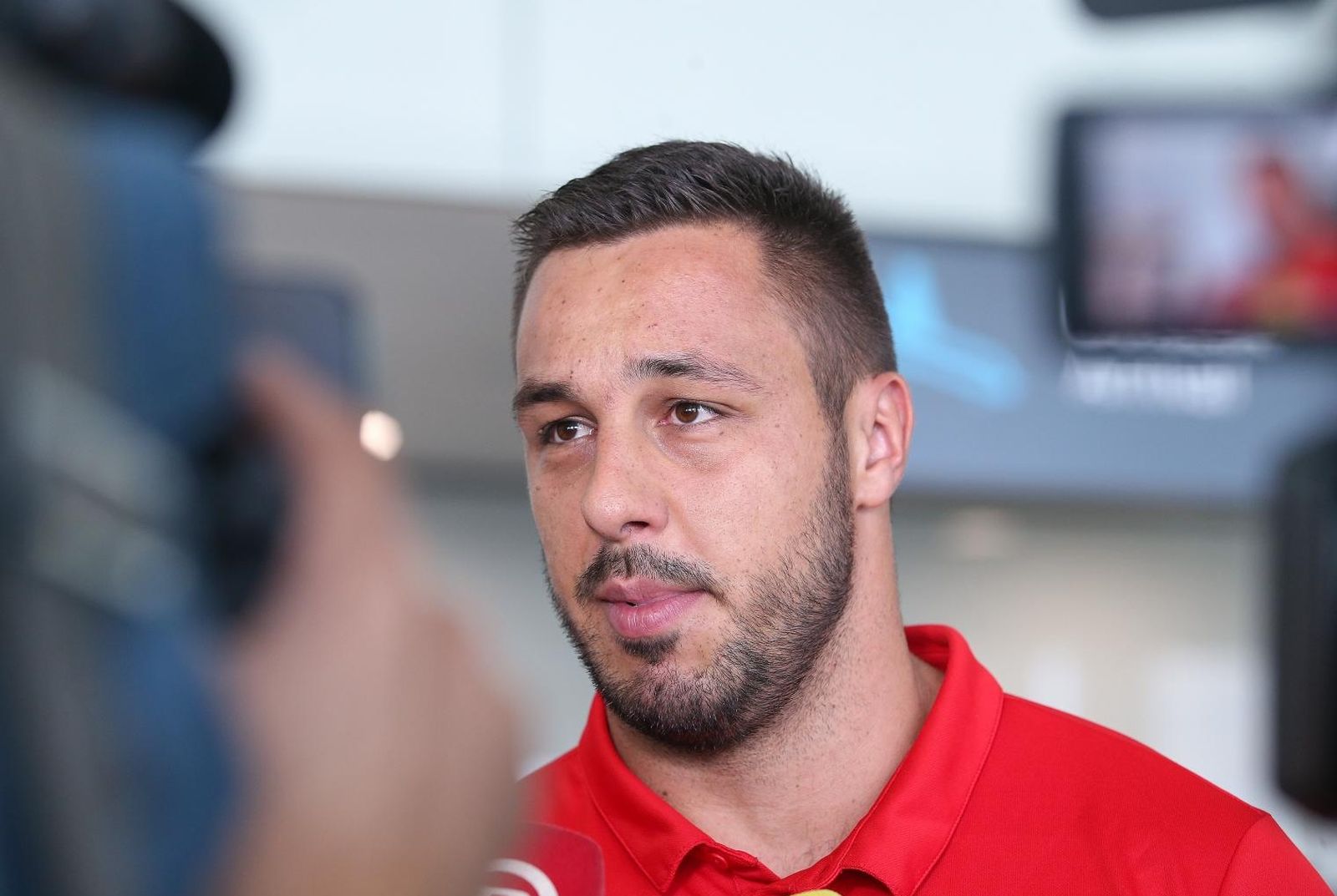 06.10.2019., Zracna luka Franjo Tudjman, Zagreb - Sandra Perkovic i Filip Mihaljevic dosli sa Svjetskog prvenstva u atletici koje je odrzano u Dohi. 
Photo: Luka Stanzl/PIXSELL