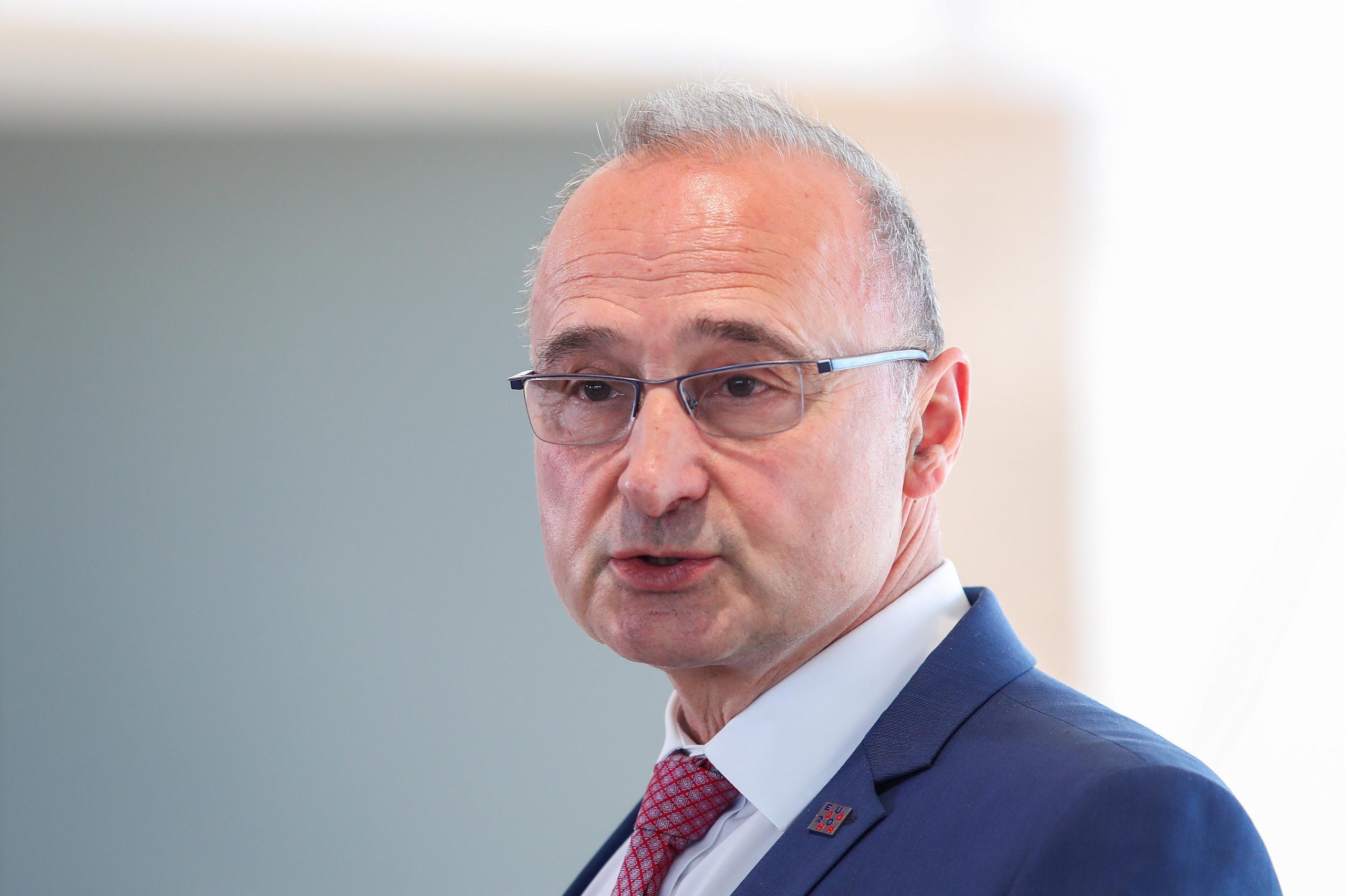 07.05.2020., Zagreb - Sjednica Vlade Republike Hrvatske odrzana je u Nacionalnoj i sveucilisnoj knjiznici. Izjava ministra vanjskih i europskih poslova Gorana Grlica Radmana. 

Photo: Luka Stanzl/PIXSELL