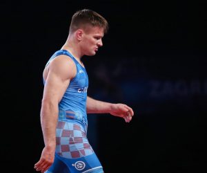 08.11.2020., Dom sportova, Dvorana II, Zagreb - UWW Grand Prix Zagreb Open 2020. medjunarodni turnir u hrvanju grcko-rimskim stilom. Finalna borba u kategoriji 72kg, Dominik Etlinger, Hrvatska - Valentin Petic, Moldavija.
Photo: Luka Stanzl/PIXSELL