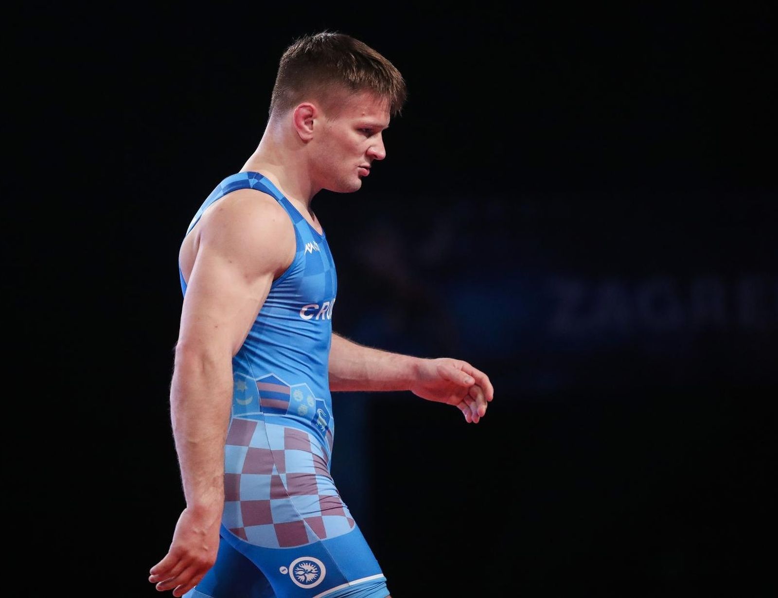 08.11.2020., Dom sportova, Dvorana II, Zagreb - UWW Grand Prix Zagreb Open 2020. medjunarodni turnir u hrvanju grcko-rimskim stilom. Finalna borba u kategoriji 72kg, Dominik Etlinger, Hrvatska - Valentin Petic, Moldavija.
Photo: Luka Stanzl/PIXSELL