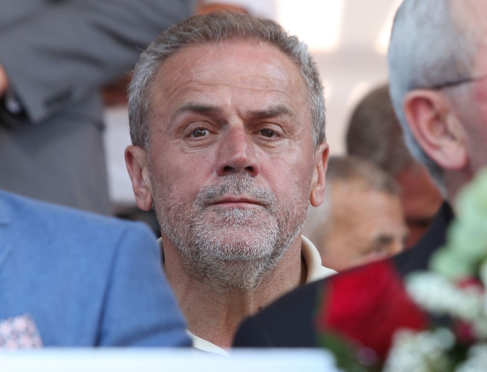 09.08.2015., Sinj - Jubilarna 300. Sinjska Alka. Sinjska alka je hrvatska viteska igra. Odrzava se svake godine u nedjelju u prvoj trecini mjeseca kolovoza u Sinju, na godisnjicu pobjede nad turskim osvajacima 14. kolovoza 1715. Na taj dan je 700 hrvatskih vojnika iz Sinja uspjelo odbiti navalu vojske turskog seraskera Mehmed-pase Celica koja je brojala 60.000 vojnika. Gradonacelnik Zagreba Milan Bandic. 
Photo: Miranda Cikotic/PIXSELL