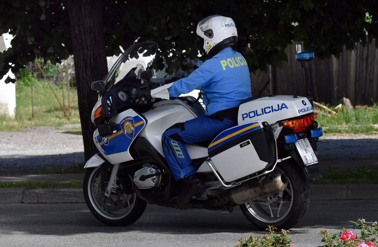 10.06.2020., Slavonski Brod, Policajac na sluzbenom motociklu.
Photo: Ivica Galovic/PIXSELL