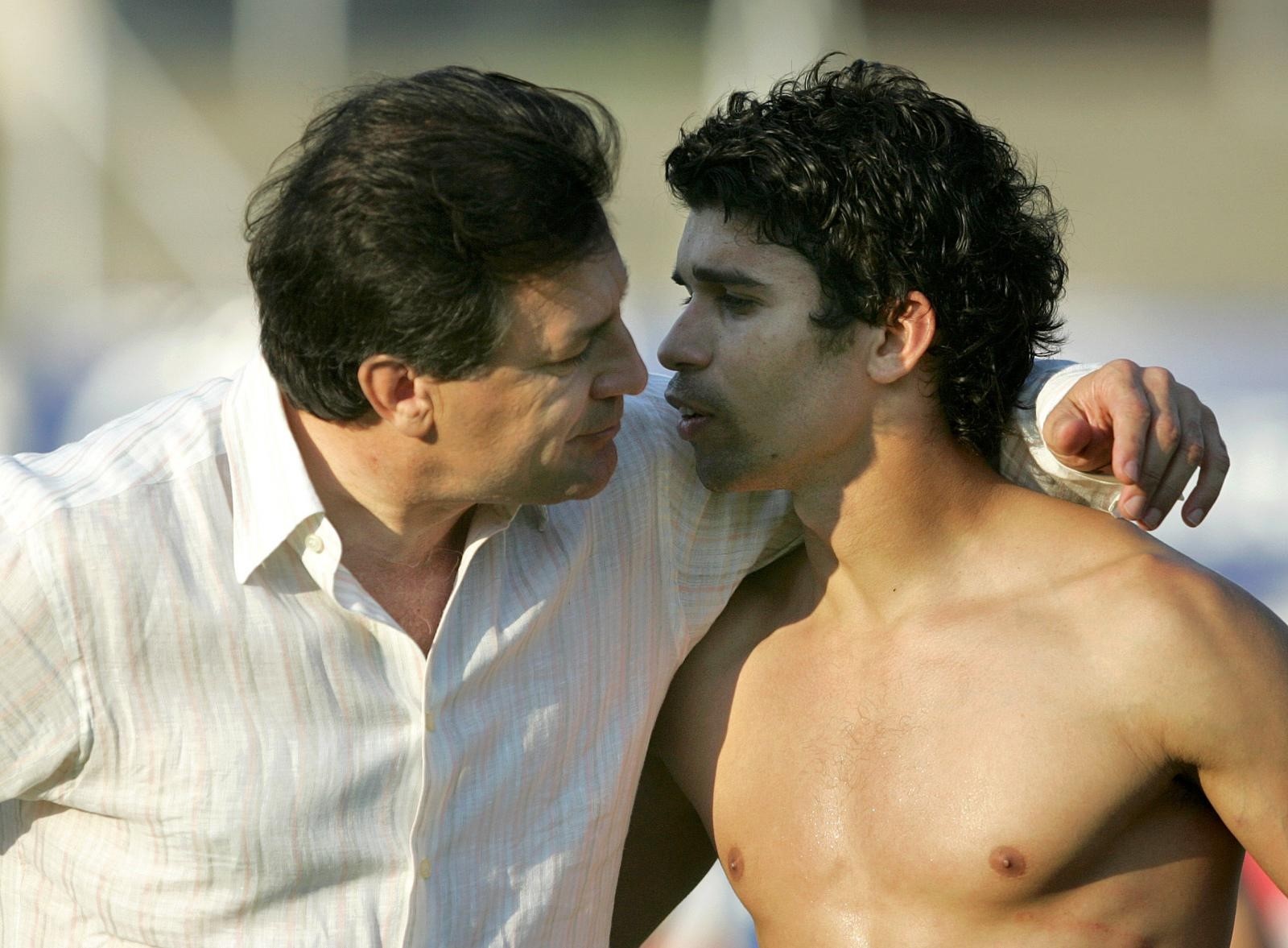 12.05.2007., stadion u Kranjcevicevoj, Zagreb - 1. HNL, 32. kolo, Zagreb - Dinamo. Zdravko Mamic i Eduardo da Silva. 
Photo: Sanjin Strukic/PIXSELL