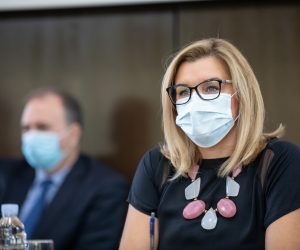 11.09.2020., Zagreb - Ministrica turizma i sporta Nikolina Brnjac i direktor Hrvatske turisticke zajednice (HTZ) Kristjan Stanicic predstavili su rezultate dosadasnjeg dijela ove turisticke godine te najavili planove i aktivnosti za iduce razdoblje. Nikolina Brnjac.
Photo: Davor Puklavec/PIXSELL